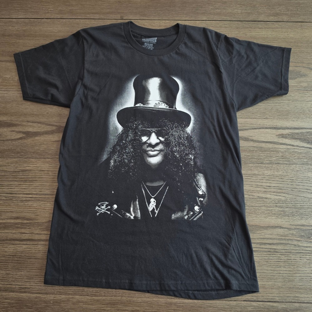 Slash Guns N Roses Graphic T-Shirt Black Mens Medium NWOT